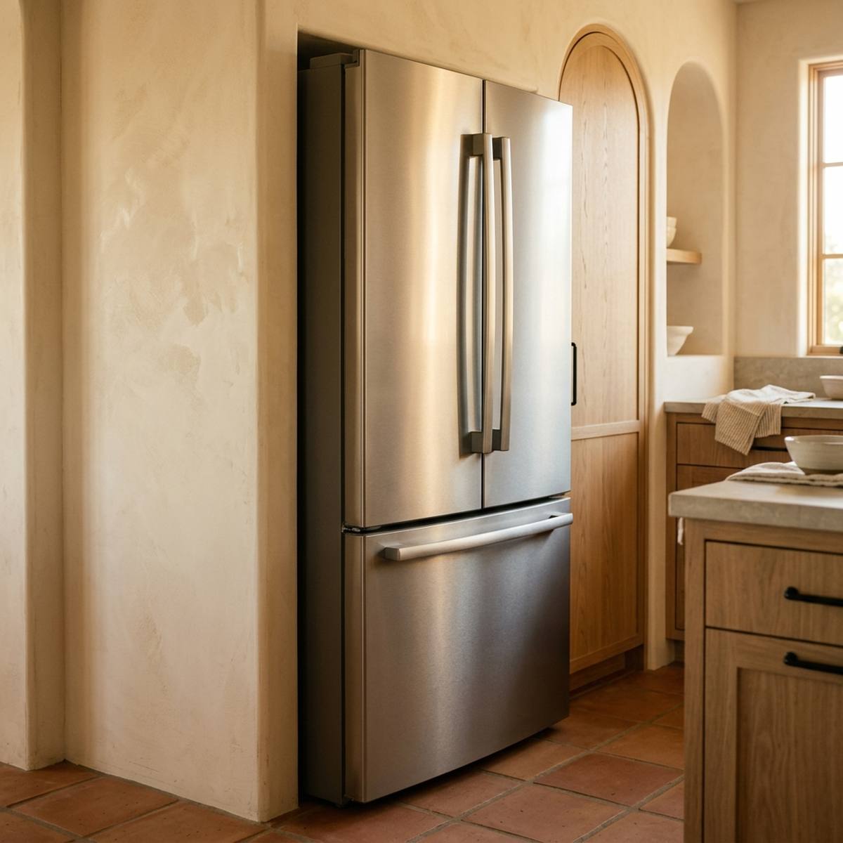 Refrigerator repair detail photo